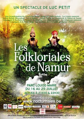 L'ETE EN TOURNEE - LES FOLKLORIADES DE NAMUR - LA NUIT BLANCHE DE FELICIEN ROPS